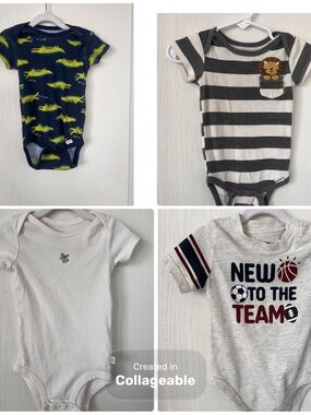 Lot of bodysuits 6-9 months various brands